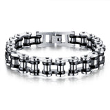 Classical Bicycle Heavy Metal Motorcycle Chain Bracelet Punk Style 316L Stainless Steel Bracelets Bangles For Men Jewelry 