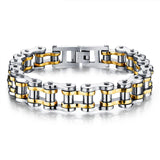 Classical Bicycle Heavy Metal Motorcycle Chain Bracelet Punk Style 316L Stainless Steel Bracelets Bangles For Men Jewelry 