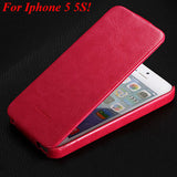 5s PU Leather Cover Original Flip Case For iphone 5 5S 5G Full Protective Skin With Fashion Buckle Ultra Slim Cell Phone Case