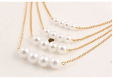 Collier Multilayer Chain Statement Necklaces & Pendants Simulated Pearl Jewelry Fashion Collar Mujer Colar for Women