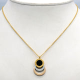 Consist 3 Colour Gold/Silver/Rose Gold Stainless Steel Jewelry Stes Brand Women Earrings & Necklace Jewelry Set For Female