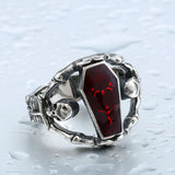 Cool Undertaker Skull Ring Stainless Steel Exclusive sale Jewelry for man and boy