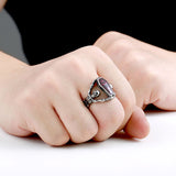 Cool Undertaker Skull Ring Stainless Steel Exclusive sale Jewelry for man and boy