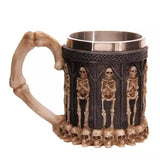 Cool Personalized Double Wall Stainless Steel 3D Skull Mugs Coffee Cup Mug Skull Knight Tankard Dragon Drinking Cup Funny Creative Coffee Cups and Mugs
