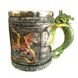 Cool Personalized Double Wall Stainless Steel 3D Skull Mugs Coffee Cup Mug Skull Knight Tankard Dragon Drinking Cup Funny Creative Coffee Cups and Mugs