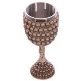 Cool Personalized Resin Stainless Steel Drinking Mug 3D Multi Skull & Spine Goblet Horror Decor Cup for Halloween Bar Party