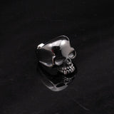 Cool Stainless Steel Rings For Men Trendy Smooth Polishing Big Tripple Skull Ring Punk Biker Jewelry
