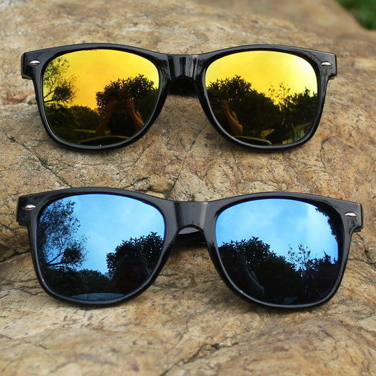 Cool Sunglasses for Men Women Colorful Bright Classical Fashion Summer Oculos Mirror UV Protection Glasses