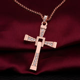 ndant Necklaces For Men Fashion 18K Plated Jewelry Inlay Rhinestones Costume Jewellery