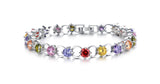 Crystal bracelets for women luxury AAA zirconia bracelet bangle fashion pulseiras created gemstone jewelry girls