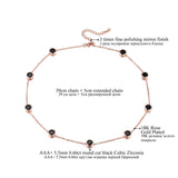 Cubic Zirconia Crystal Gold / White / Rose Gold Plated Choker Necklaces Jewellery for Women Collares 
