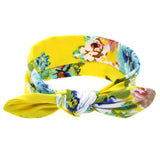 Cute Newborn Baby Cool Girls Printing Knot Elasticity Headband Cotton Children Girls Baby Hair Accessories