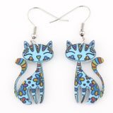 Drop Cat Earrings Dangle Long Acrylic Pattern Earring Fashion Jewelry For Women New Arrival Accessories