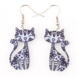 Drop Cat Earrings Dangle Long Acrylic Pattern Earring Fashion Jewelry For Women New Arrival Accessories