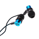 Earphones Jack Standard Noise Isolating 1.1M Reflective Fiber Cloth Line 3.5mm Stereo In-ear Earphone Earbuds Headphones