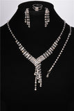Elegant Pearl Shining Crystal 18K Silver Plated Austrian Crystal Bridal/Wedding Jewelry Sets For Women