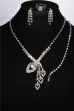 Elegant Pearl Shining Crystal 18K Silver Plated Austrian Crystal Bridal/Wedding Jewelry Sets For Women