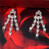 Elegant Pearl Shining Crystal 18K Silver Plated Austrian Crystal Bridal/Wedding Jewelry Sets For Women