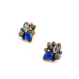 Elegant Rhinestone Earrings Wholesale Mulit Color Retro Pendientes Stud Earrings Jewelry