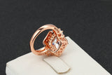 Exaggerated Luxury CZ Stone Engagement Ring Silver/Rose Gold Plated Cubic Zirconia Wedding Jewelry For Men and Women Anel 