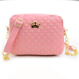Excellent Quality Womens Bag Fashion Women Messenger Bags Rivet Chain Shoulder Bag Leather Crossbody Purse Bags