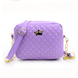 Excellent Quality Womens Bag Fashion Women Messenger Bags Rivet Chain Shoulder Bag Leather Crossbody Purse Bags