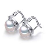 pearl jewelry natural pearl earrings freshwater pearl earrings for women 925 sterling silver ,new trendy Stud Earrings