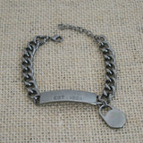 Famous Brand Gold Silver Black Alloy Plaque Chain & Link Bracelets Jewelry Kors Letter Bracelets & Bangles For Women Men Gift