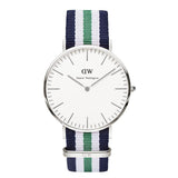 Famous Brand Luxury fashion dress Watches Men Women Fabric Strap silver case Sport watch Military Quartz Wristwatch