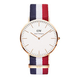 Famous Brand Luxury fashion dress Watches Men Women Fabric Strap silver case Sport watch Military Quartz Wristwatch