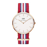 Famous Brand Luxury fashion dress Watches Men Women Fabric Strap silver case Sport watch Military Quartz Wristwatch