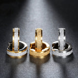 Fashion Gold Plated Hoop Earrings Punk Rock Stainless Steel Earrings For Women 