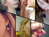 Fashion 18K Gold Plated White Crystals Zircon CZ Drop Dangle Earrings for Women Fashion Luxury Long Dangle Earrings Jewelry