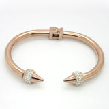 Fashion Brand Jewelry Personalized Stainless Steel Metal Bangles Bracelets Top Quality Women's Crystal Bracelet