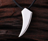 Fashion Brave Men's Necklace Stainless Steel Wolf Tooth Necklace Animal Pendant Necklaces Jewelry Gift 2 Colors