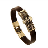 Fashion Charm Stainless Steel Leather Bracelet For Men Popular Bracelets & Bangles retro leather bracelet