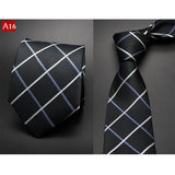 Fashion Hand Tie 8cm Formal Suit Business Wear Necktie Meeting Interview Office Wedding Men's Groom Black Red Striped