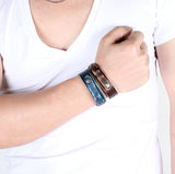 Fashion Hotsale Cool Rock Men Woman Genuine Leather Soft Bracelet Bracelets