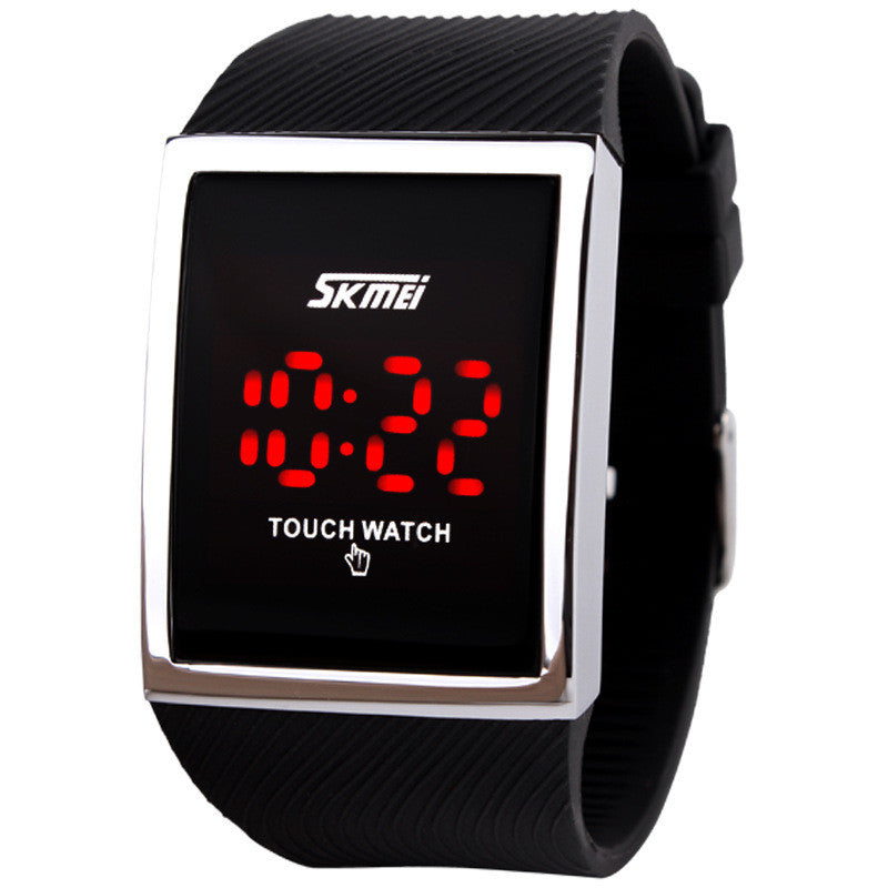 Fashion Men Women Electronic LED Touch Candy Jelly Watch Silicone Sports Digital Watch