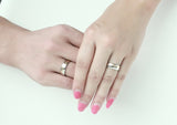 Fashion Men Women Wedding Rings Wholesale AAA CZ Stone Rings For Women And Men Free Shipping Stainless Steel Finger Rings