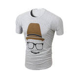 Fashion New Summer Mens Short Sleeve O-neck Printing T-shirt Cotton Casual MenTshirt Multicolor T-shirt Dress Men Hot Sale