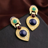 Fashion New Bohemia Alloy with Colorful Gold Stud Earrings For Women Jewelry