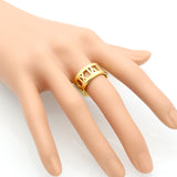 Fashion Roman Number Ring Punk Couple Rings 18K Rose Gold Plated Rings For Women Stainless Steel Ring Finn Jewelry 