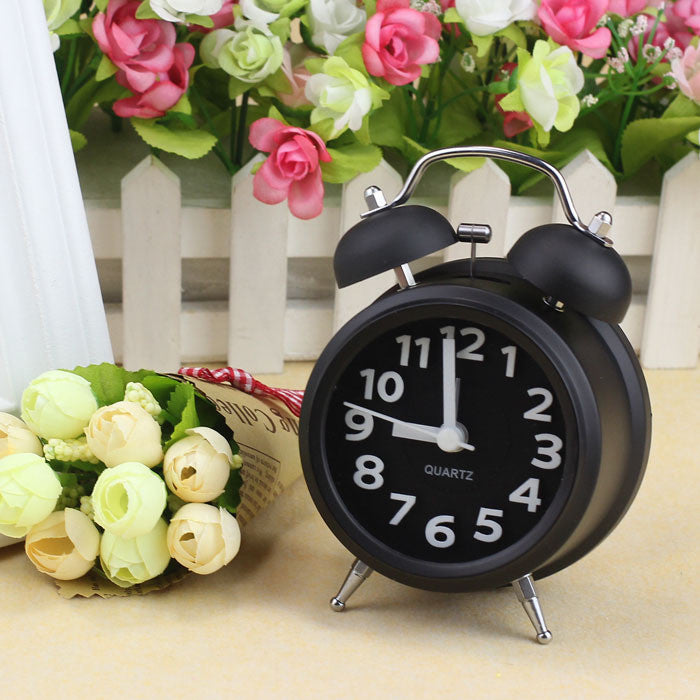 Fashion Small Double-Bell Night Light Children Alarm Clock