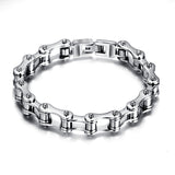 Fashion Stainless Steel Bike Bracelet Men Biker Bicycle Motorcycle Chain Bracelets Bangles Jewelry