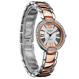 ashion Style Women Dress Watches Luxury Brand Roman Number Rose Gold Stainless Steel Band Women Rhinestone Wristwatches Relogio