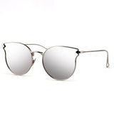 Fashion Sunglasses Women Cat Eye Sunglasses Famous Lady Brand Designer Twin-Beams Sunglasses Coating Mirror Glasses UV400