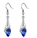 Fashion Water Drop Plated Silver dangle long Earrings for Women 2016 Earrings for Women Jewellery