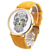 Fashion Wholsale Design Women Dress watches Quartz Watch fashion SKULL Watch Ladies Men Sport Watch