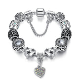 Fashion Women Bracelet Silver Plated Charm bracelet for Women DIY Beads Jewelry Fit Original Bracelets Pulseira Gfit